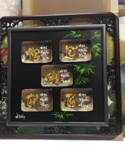 Tranh đĩa thư pháp cao cấp