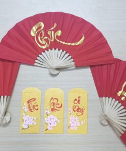 bao lì xì vàng hoa văn cao cấp