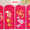 Bao lì xì tết thư pháp