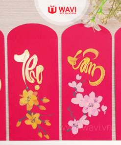 Bao lì xì tết thư pháp