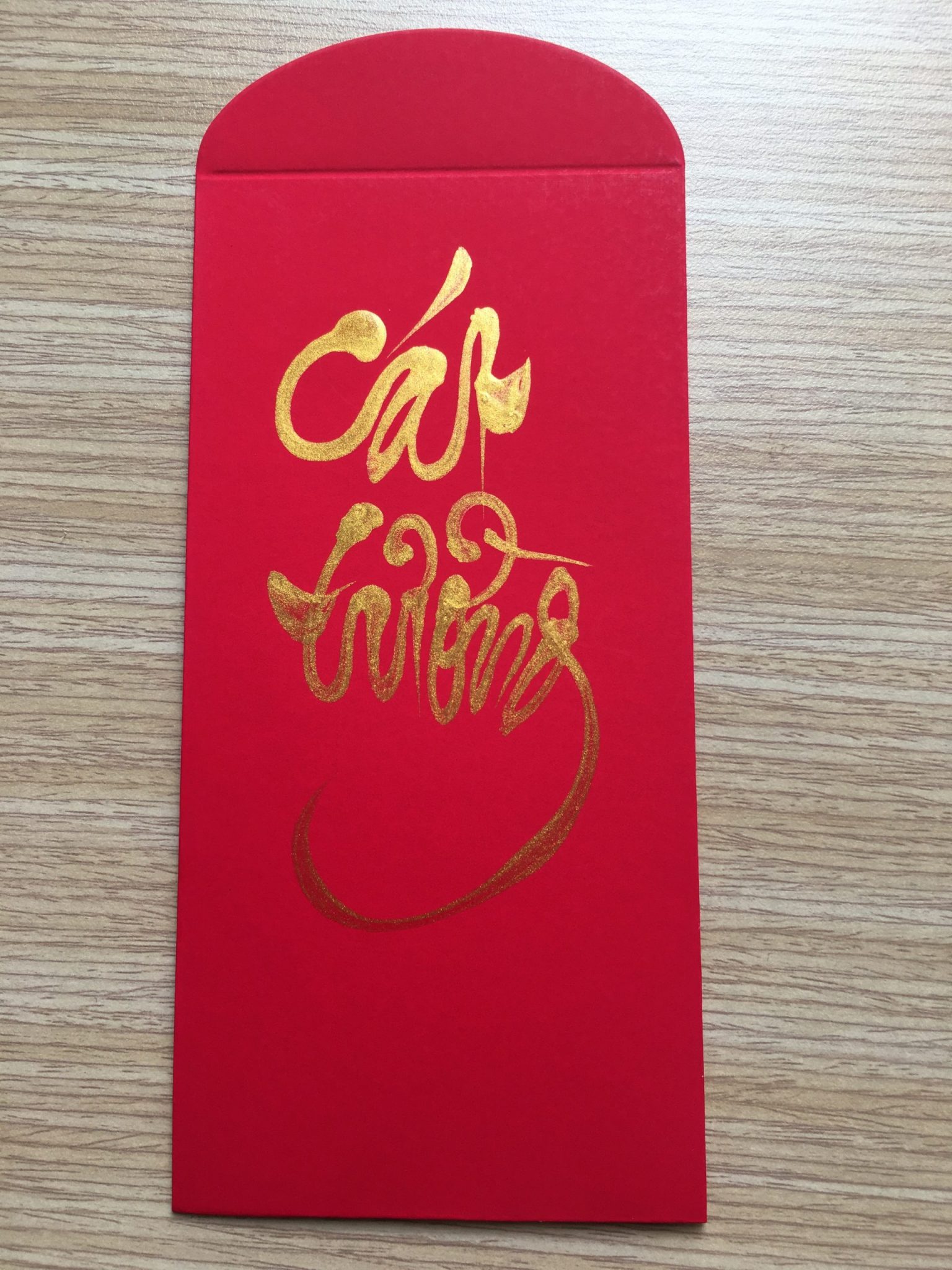 Bao lì xì tết thư pháp 5 bao lì xì wavi