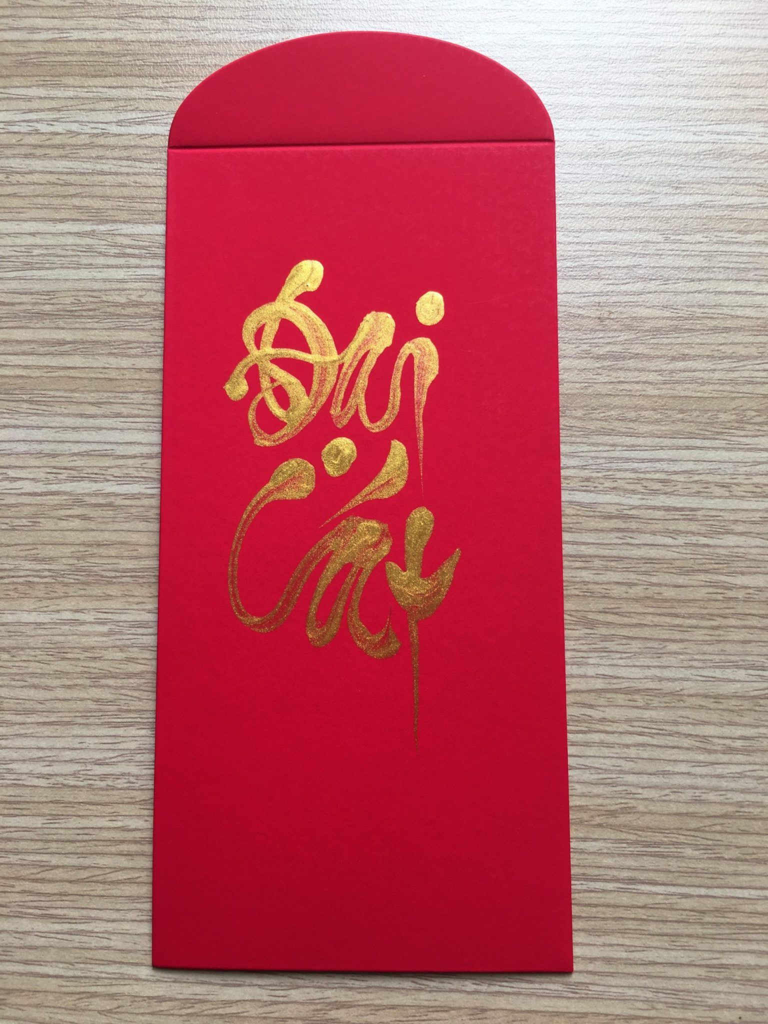 Bao lì xì tết thư pháp 8 bao lì xì wavi
