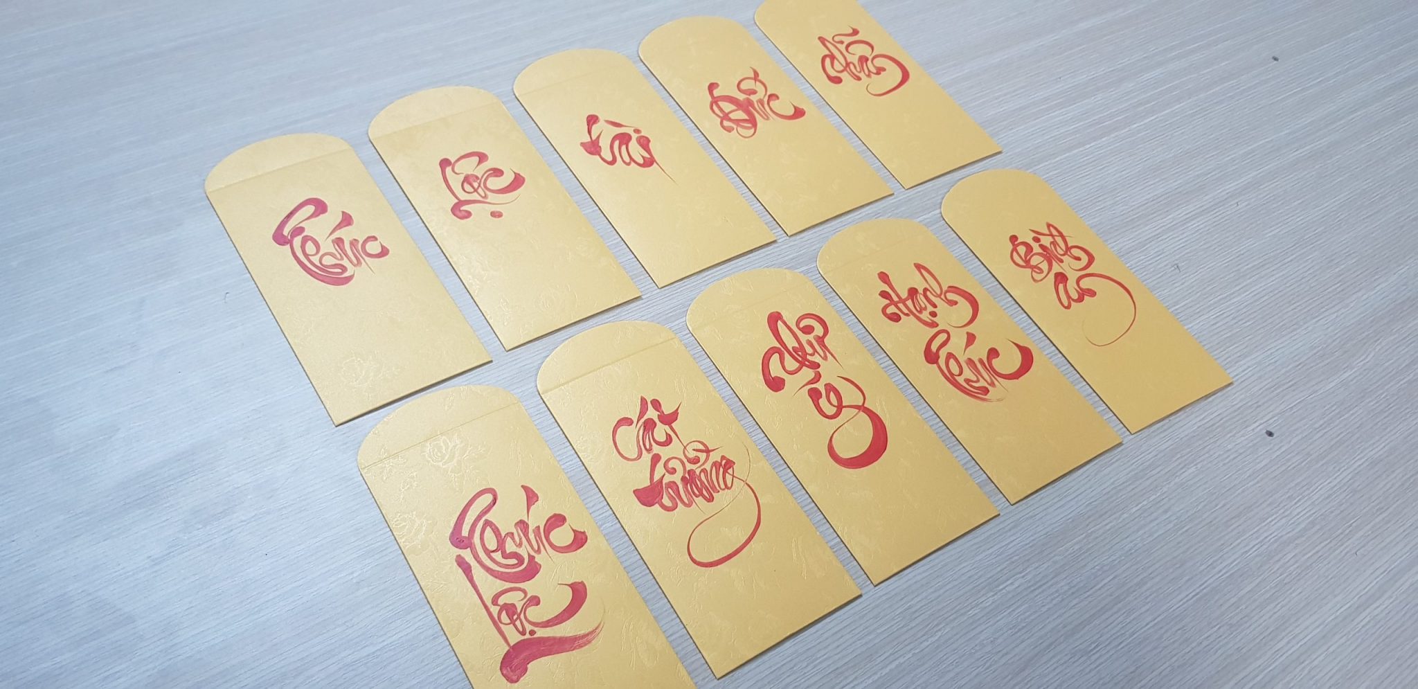 Bao lì xì vàng cao cấp 4 bao lì xì vàng cao cấp