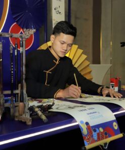 THƯ PHÁP NHẬT THỊNH 18 ÔNG ĐỒ VIẾT CHỮ THƯ PHÁP – CHƯƠNG TRÌNH THƯ PHÁP TẠI SỰ KIỆN